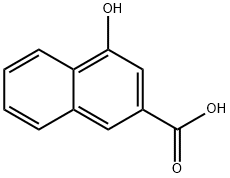 2-Naphthalenecarboxylic acid, 4-hydroxy- Structure
