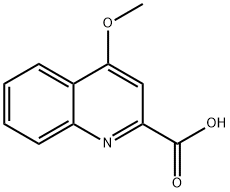 4-メトキシ-2-キノリンカルボン酸 化学構造式