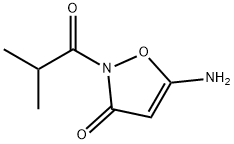 5-amino-2-isobutyrylisoxazol-3(2H)-one 化学構造式