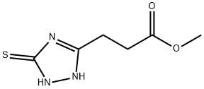 methyl 3-(3-mercapto-1H-1,2,4-triazol-5-yl)propanoate Struktur