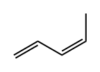 cis-1,3-ペンタジエン 化学構造式