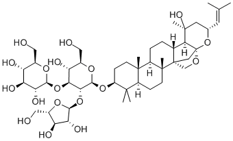 白花猪母菜甙 A3, 157408-08-7, 结构式