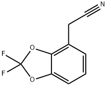 (2,2-Difluoro-benzo[1,3]dioxol-4-yl)acetonitrile, 157437-24-6, 结构式