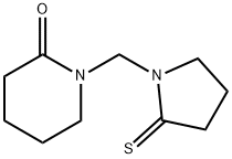 2-Piperidinone,  1-[(2-thioxo-1-pyrrolidinyl)methyl]-,157439-31-1,结构式