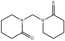 2-Piperidinone,  1-[(2-thioxo-1-piperidinyl)methyl]- Structure