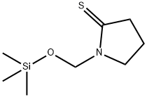 2-Pyrrolidinethione,  1-[[(trimethylsilyl)oxy]methyl]-,157439-39-9,结构式