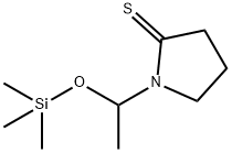 2-Pyrrolidinethione,  1-[1-[(trimethylsilyl)oxy]ethyl]- Struktur