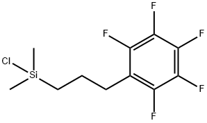 氯二甲基[3-(2,3,4,5,6-五氟苯基)丙基]硅烷,157499-19-9,结构式