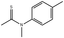 Ethanethioamide,  N-methyl-N-(4-methylphenyl)- Structure