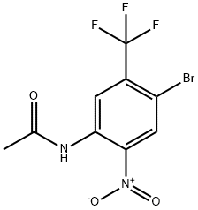N-(4-溴-2-硝基-5-三氟甲基苯基)乙酰胺 结构式