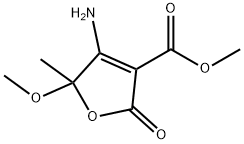 3-Furancarboxylicacid,4-amino-2,5-dihydro-5-methoxy-5-methyl-2-oxo-,methylester(9CI) 化学構造式