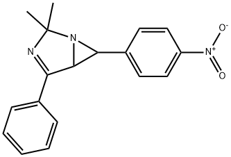 2,2-dimethyl-6-(4-nitrophenyl)-4-phenyl-1,3-diazabicyclo[3.1.0]hex-3-ene  Structure