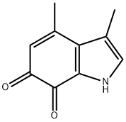 1H-Indole-6,7-dione,3,4-dimethyl-(9CI) 化学構造式