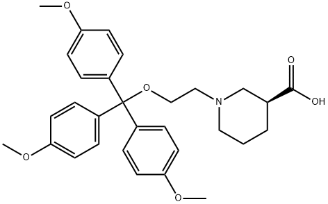 (S)-1-[2-[TRIS(4-METHOXYPHENYL)METHOXY]ETHYL]-3-PIPERIDINECARBOXYLIC ACID|(S)-SNAP5114