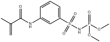 dimethyl [[3-[(2-methyl-1-oxoallyl)amino]phenyl]sulphonyl]phosphoramidate 结构式