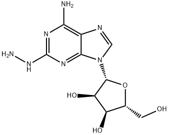 2-Hydrazinoadenosine 化学構造式