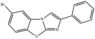 6-BROMO-2-PHENYLIMIDAZO[2,1-B]BENZOTHIAZOLE Structure