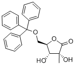 5-O-(Triphenylmethyl)-2-C-methyl-D-ribonic-gamma-lactone Structure