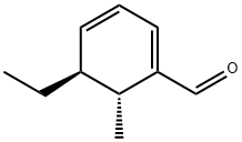 1,3-Cyclohexadiene-1-carboxaldehyde, 5-ethyl-6-methyl-, trans- (9CI),157666-54-1,结构式