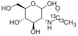 2-[1,2-13C2]ACETAMIDO-2-DEOXY-D-GLUCOSE Structure