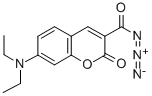 7-(DIETHYLAMINO)COUMARIN-3-CARBONYL AZIDE Struktur