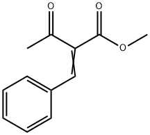 3-氧代-2-(苯基亚甲基)丁酸甲酯,15768-07-7,结构式