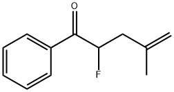 4-Penten-1-one, 2-fluoro-4-methyl-1-phenyl- (9CI) 化学構造式