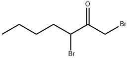 1,3-Dibromo-2-heptanone 结构式