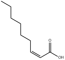 (Z)-2-ノネン酸 化学構造式