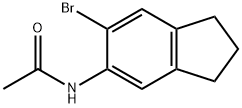 N-(5-BROMO-2,3-DIHYDRO-1H-INDEN-6-YL)ACETAMIDE Struktur