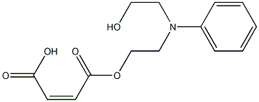 [2-[N-(2-hydroxyethyl)anilino]ethyl] hydrogen maleate Structure