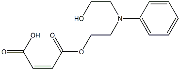 [2-[N-(2-hydroxyethyl)anilino]ethyl] hydrogen maleate,15772-26-6,结构式