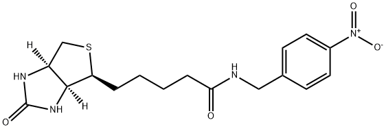 1H-Thieno[3,4-d]iMidazole-4-pentanaMide, hexahydro-N-[(4-nitrophenyl)Methyl]-2-oxo-, (3aS,4S,6aR)-,157720-52-0,结构式