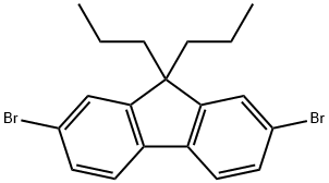 2,7-Dibromo-9,9-di(1-propyl)-9H-fluorene Structure