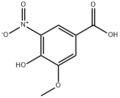 4-HYDROXY-3-METHOXY-5-NITROBENZOIC ACID Structure