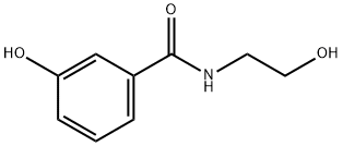 BenzaMide, 3-hydroxy-N-(2-hydroxyethyl)- Structure