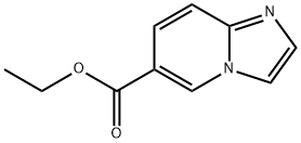 IMidazo[1,2-a]pyridine-6-carboxylic acid, ethyl ester 化学構造式