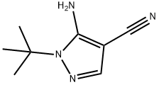 5-氨基-4-氰基-1-叔丁基吡唑,158001-28-6,结构式