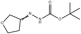 2-(ジヒドロフラン-3(2H)-イリデン)ヒドラジンカルボン酸TERT-ブチル 化学構造式