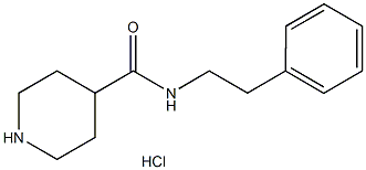 N-(2-Phenylethyl)-4-piperidinecarboxamide hydrochloride,1580449-72-4,结构式