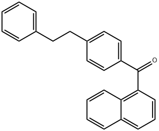 4-苯乙基苯基-1-萘基酮, 158098-50-1, 结构式