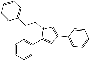 1-Phenethyl-2,4-diphenyl-1H-pyrrole,15811-39-9,结构式