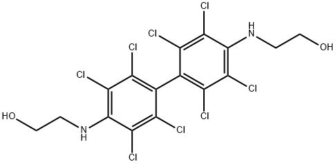 2,2'-(2,2',3,3',5,5',6,6'-octachlorobiphenyl-4,4'-ylenediimino)diethanol 结构式