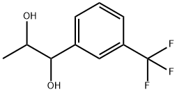 1-[3-(trifluoromethyl)phenyl]propane-1,2-diol 结构式