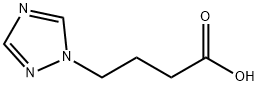 4-(1H-1,2,4-トリアゾール-1-イル)ブタン酸 化学構造式