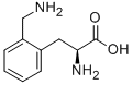 L-2-アミノメチルフェニルアラニン 化学構造式