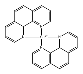 bis(1,10-phenanthroline)copper(2+) ion Structure
