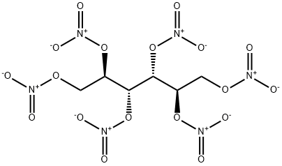 Mannitol hexanitrate,wetted with not less than 40% water,or mixture of alcohol and water,by mass Struktur