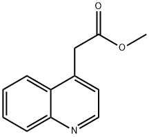 4-Quinolineacetic acid, Methyl ester 化学構造式