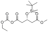 1-乙氧羰基-5-甲基-(3R)-叔丁基二甲硅氧基戊二酸酯,158275-79-7,结构式